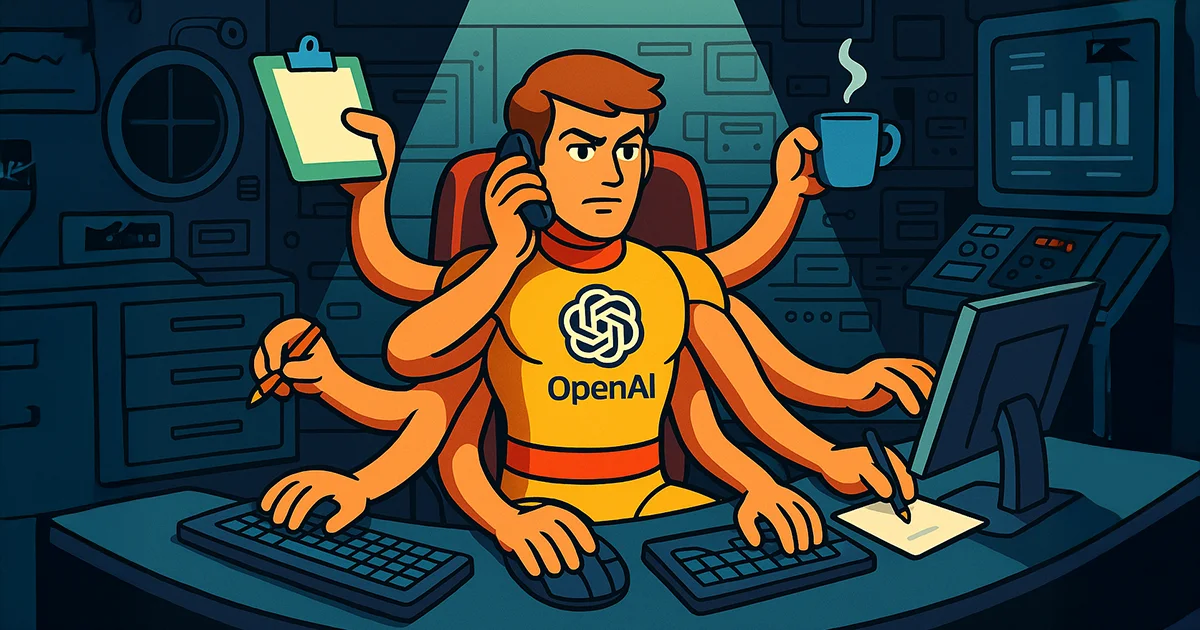 OpenAI Mitarbeiter mit 8 Händen